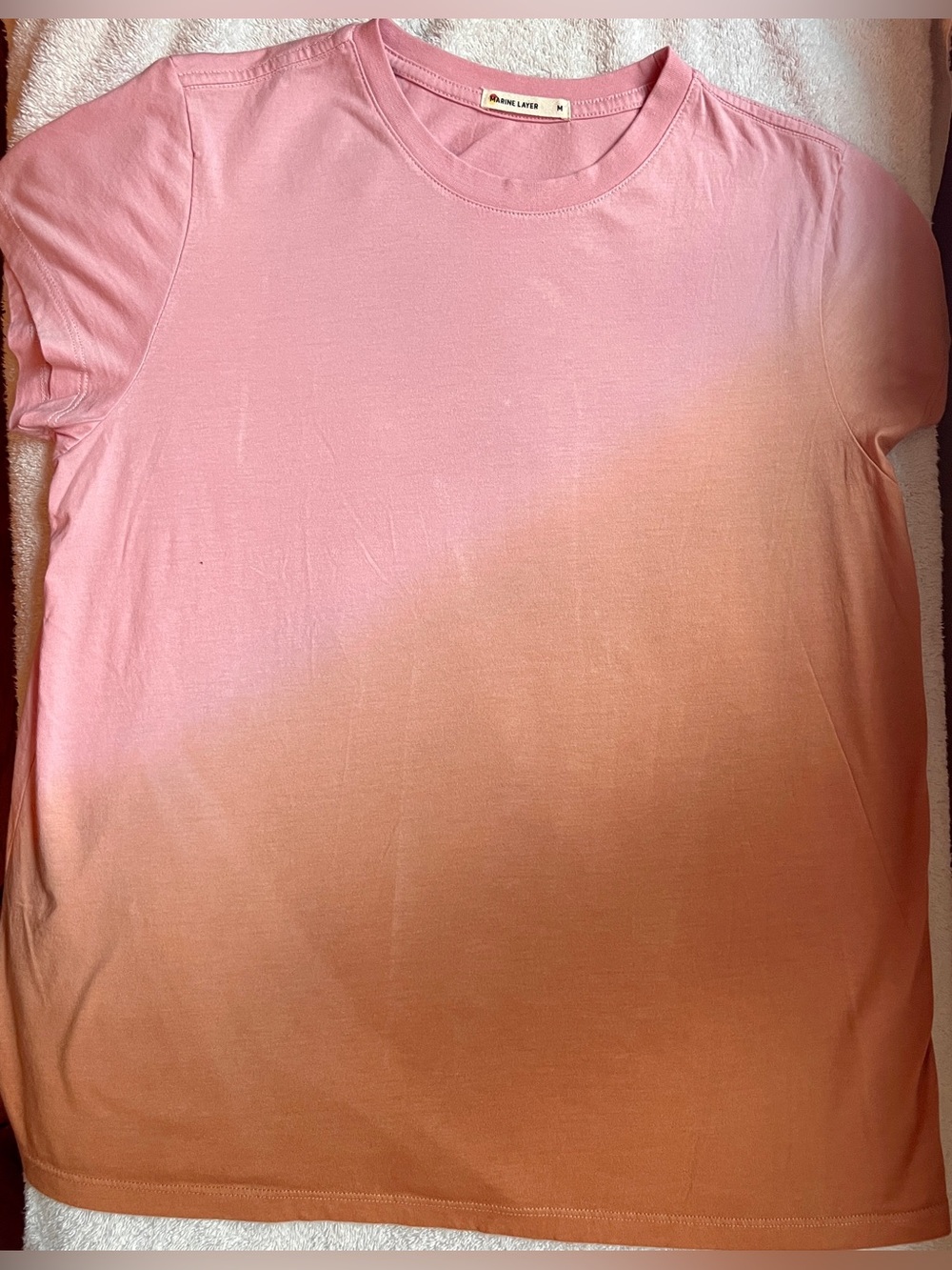 Marine Layer Womens M
Ombre T Shirt Short Sleeve Casual Pink Orange Soft Tee